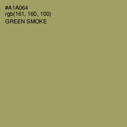 #A1A064 - Green Smoke Color Image