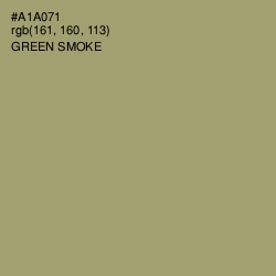 #A1A071 - Green Smoke Color Image