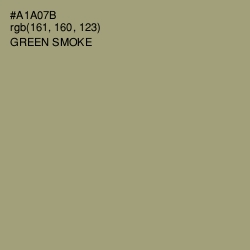 #A1A07B - Green Smoke Color Image