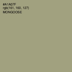 #A1A07F - Mongoose Color Image