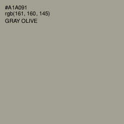 #A1A091 - Gray Olive Color Image