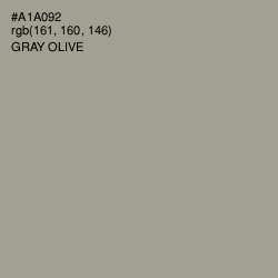 #A1A092 - Gray Olive Color Image