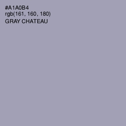 #A1A0B4 - Gray Chateau Color Image