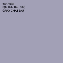 #A1A0B6 - Gray Chateau Color Image