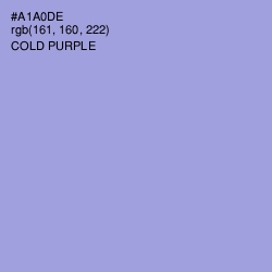 #A1A0DE - Cold Purple Color Image