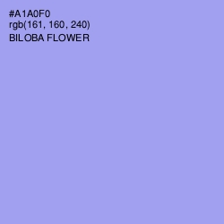 #A1A0F0 - Biloba Flower Color Image