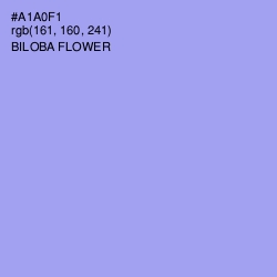 #A1A0F1 - Biloba Flower Color Image