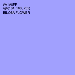 #A1A0FF - Biloba Flower Color Image