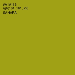 #A1A116 - Sahara Color Image