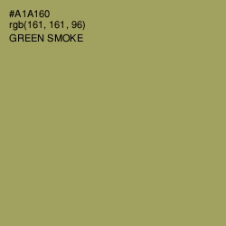 #A1A160 - Green Smoke Color Image