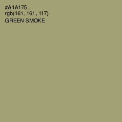 #A1A175 - Green Smoke Color Image