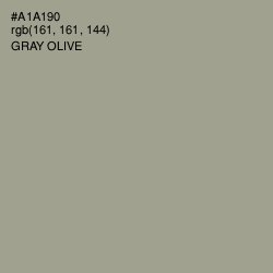 #A1A190 - Gray Olive Color Image