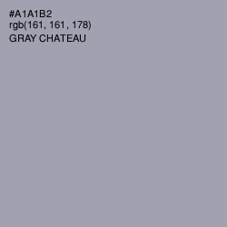 #A1A1B2 - Gray Chateau Color Image