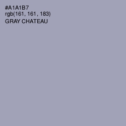 #A1A1B7 - Gray Chateau Color Image