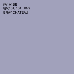 #A1A1BB - Gray Chateau Color Image