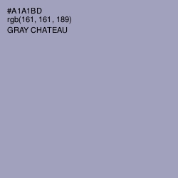 #A1A1BD - Gray Chateau Color Image