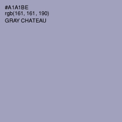 #A1A1BE - Gray Chateau Color Image