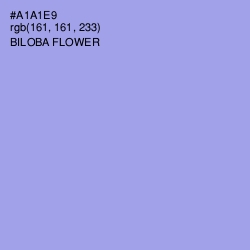 #A1A1E9 - Biloba Flower Color Image