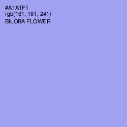 #A1A1F1 - Biloba Flower Color Image