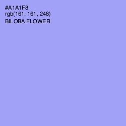 #A1A1F8 - Biloba Flower Color Image