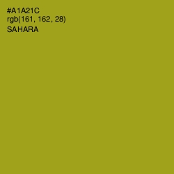 #A1A21C - Sahara Color Image