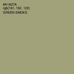#A1A27A - Green Smoke Color Image