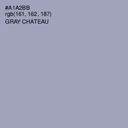 #A1A2BB - Gray Chateau Color Image