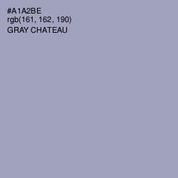 #A1A2BE - Gray Chateau Color Image