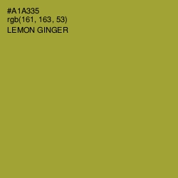 #A1A335 - Lemon Ginger Color Image