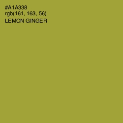 #A1A338 - Lemon Ginger Color Image