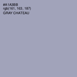 #A1A3BB - Gray Chateau Color Image