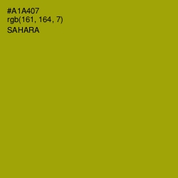 #A1A407 - Sahara Color Image