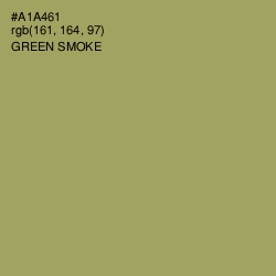 #A1A461 - Green Smoke Color Image