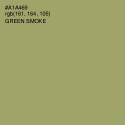 #A1A469 - Green Smoke Color Image