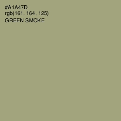 #A1A47D - Green Smoke Color Image