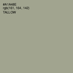 #A1A48E - Tallow Color Image