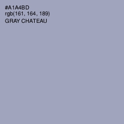 #A1A4BD - Gray Chateau Color Image