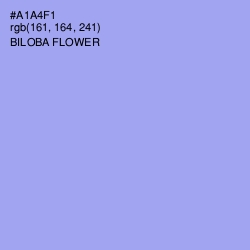 #A1A4F1 - Biloba Flower Color Image