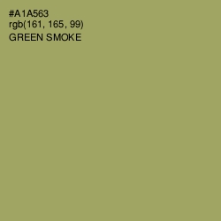 #A1A563 - Green Smoke Color Image