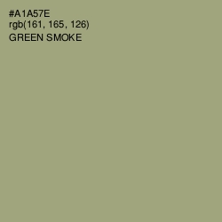 #A1A57E - Green Smoke Color Image