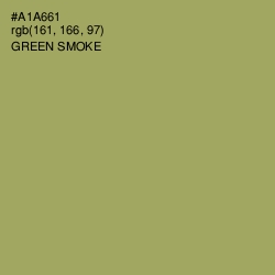 #A1A661 - Green Smoke Color Image