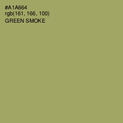 #A1A664 - Green Smoke Color Image