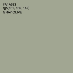 #A1A693 - Gray Olive Color Image