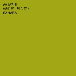 #A1A715 - Sahara Color Image