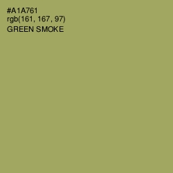 #A1A761 - Green Smoke Color Image