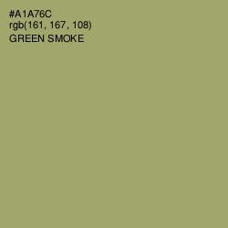 #A1A76C - Green Smoke Color Image