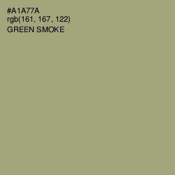 #A1A77A - Green Smoke Color Image