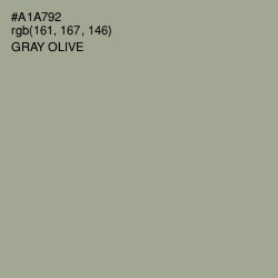 #A1A792 - Gray Olive Color Image