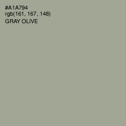 #A1A794 - Gray Olive Color Image