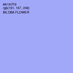 #A1A7F9 - Biloba Flower Color Image